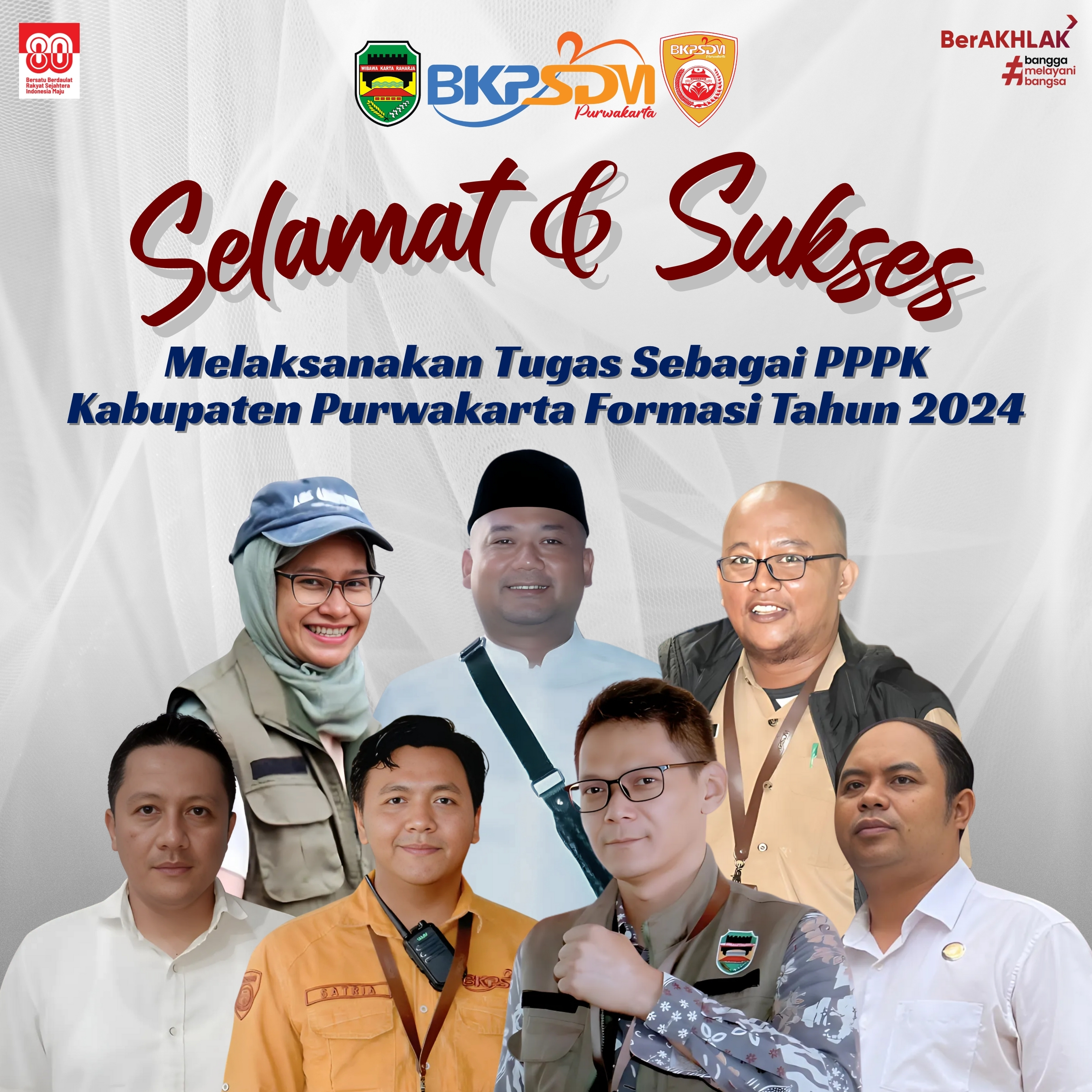 7 Orang P P P K Dari B K P S D M Purwakarta Siap Melaksanakan Tugas T M T 1 Agustus 2025
