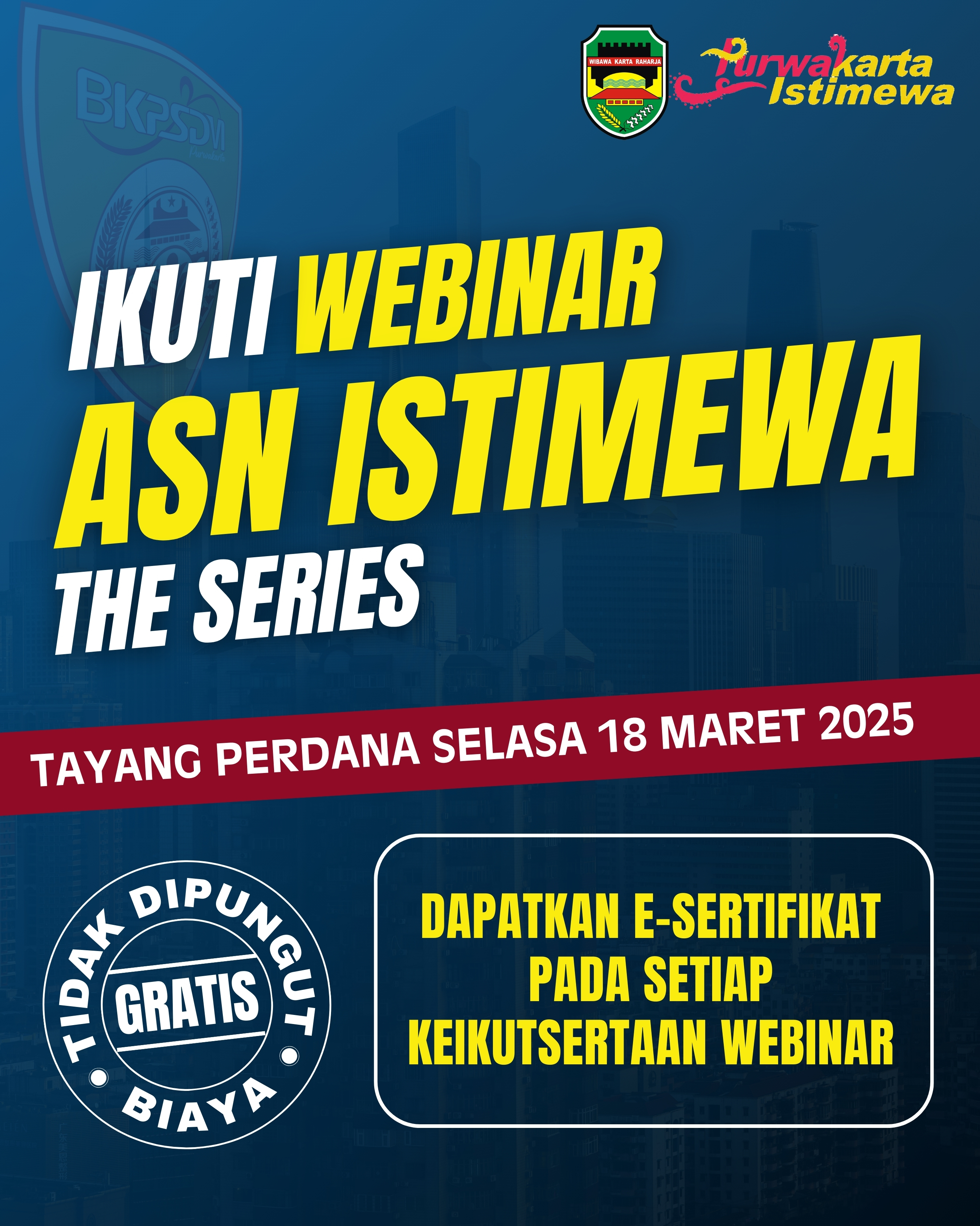 B K P S D M Purwakarta Menyelenggarakan Webinar A S N Istimewa The Series
