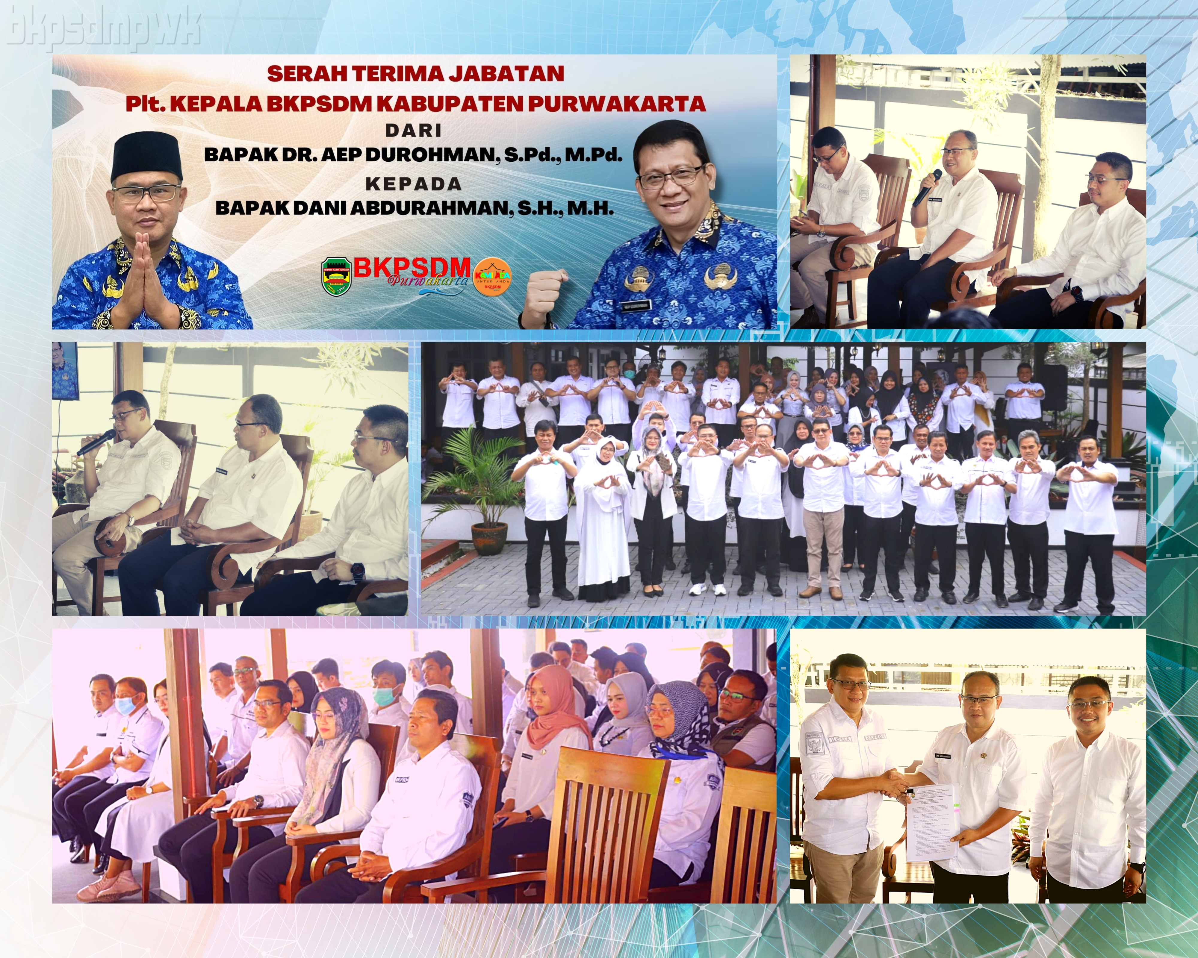 Serah Terima Jabatan Plt. Kepala B K P S D M Kabupaten Purwakarta