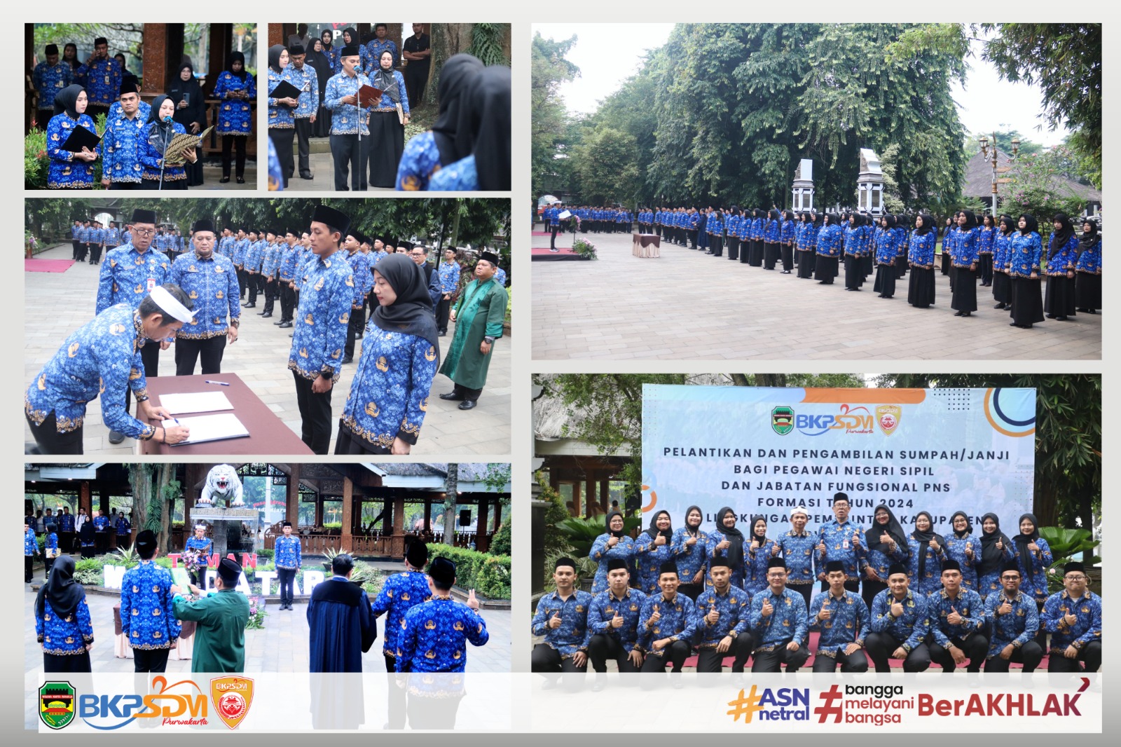 Bupati Purwakarta Pimpin Pelantikan Dan Pengambilan Sumpah/janji P N S Serta Jabatan Fungsional Formasi Tahun 2024