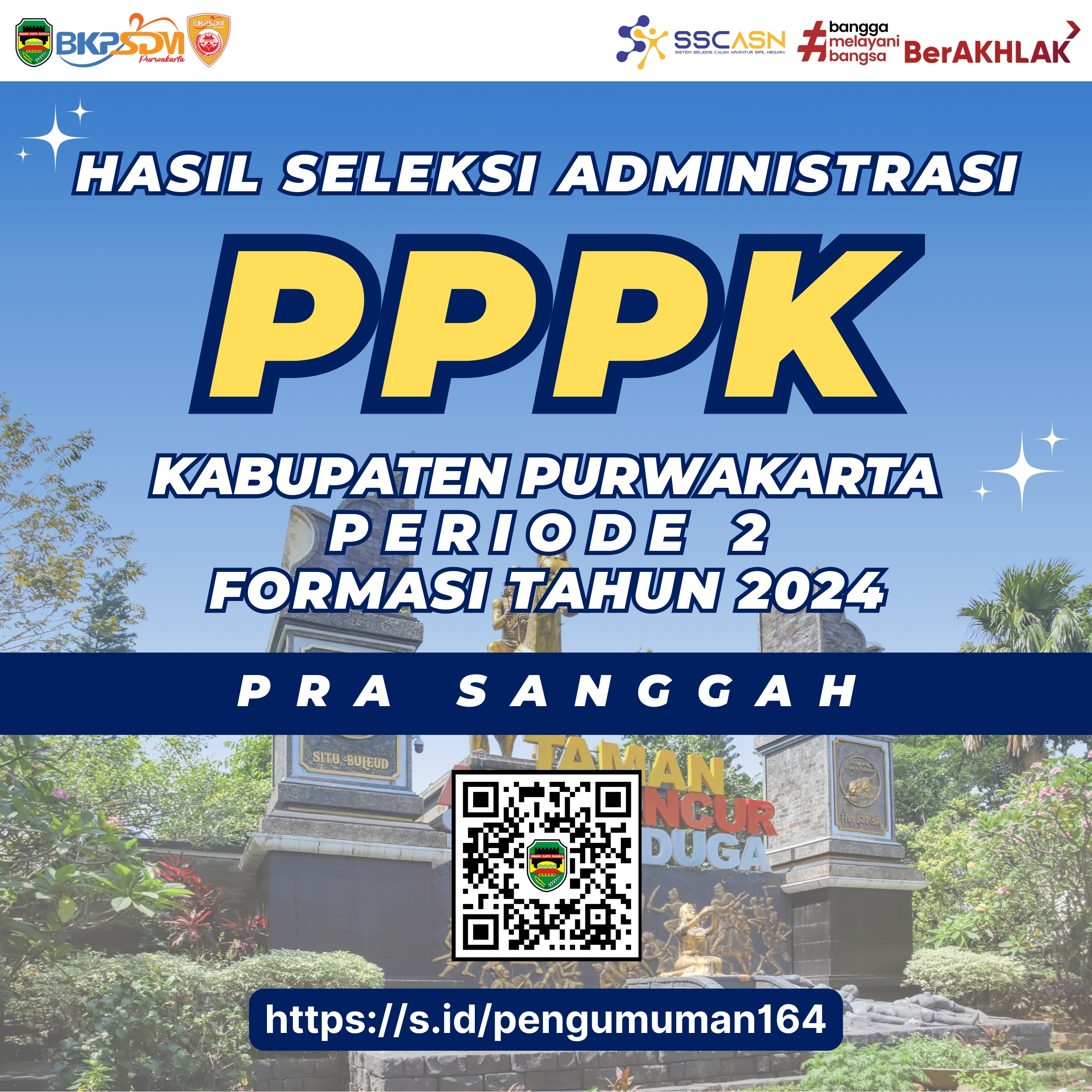 Hasil Seleksi Administrasi Pra Sanggah Penerimaan P P P K Kabupaten Purwakarta Periode 2 Formasi Tahun 2024