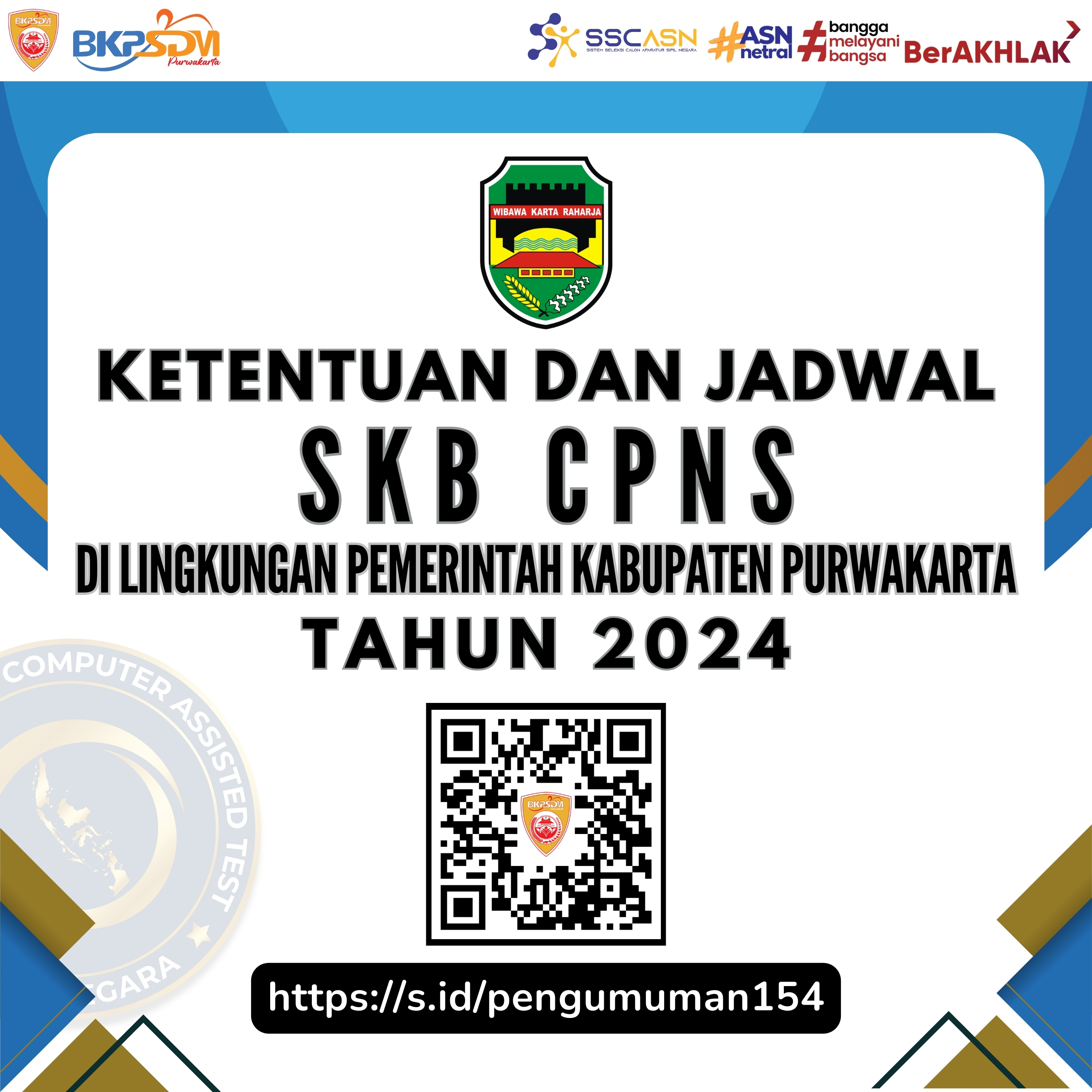 Jadwal Seleksi Kompetensi Bidang C P N S Kabupaten Purwakarta Tahun 2024