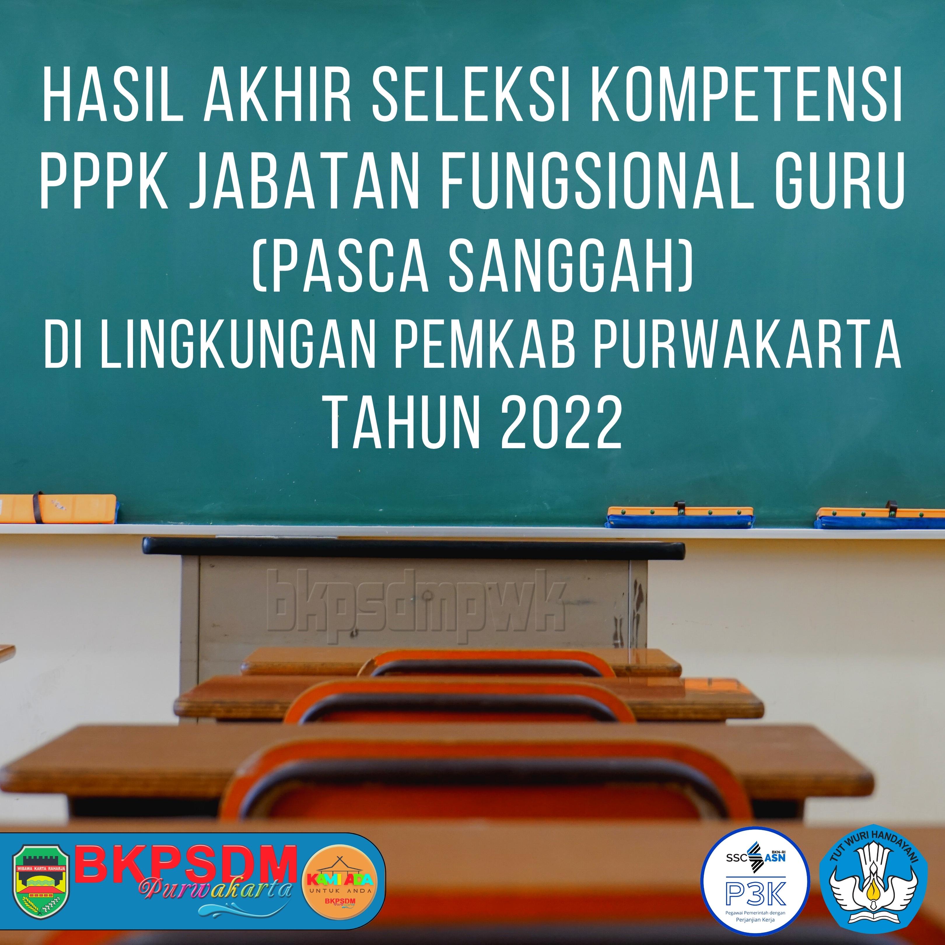 Hasil Akhir Seleksi Kompetensi  P P P K  Guru Tahun 2022