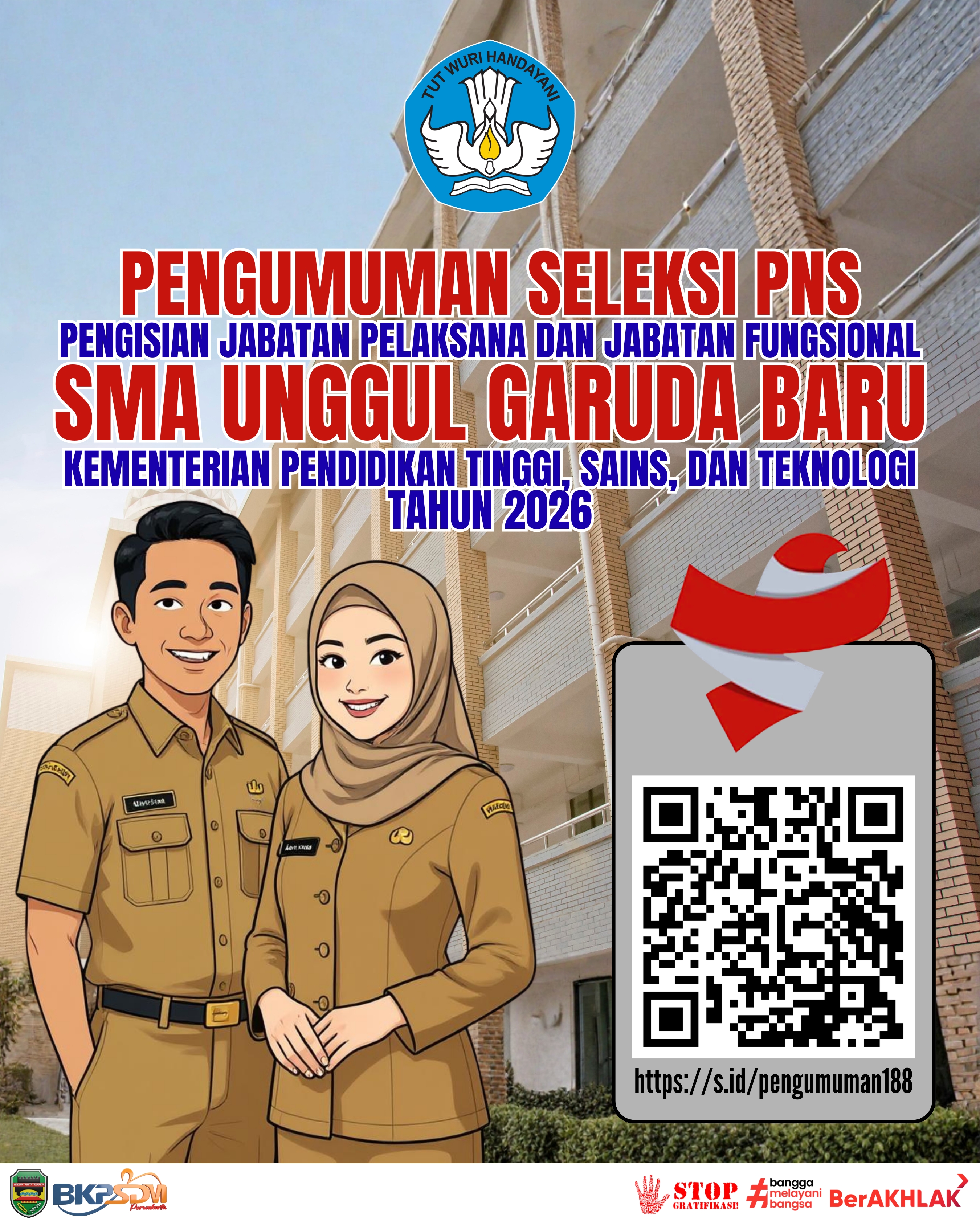 Pengumuman Seleksi P N S Pengisian Japel & Jafung S M A Unggul Garuda Baru Tahun 2026